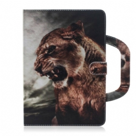 Κάλυμμα Samsung Galaxy Tab S8 / Tab S7 Λιοντάρι Με Λαβή