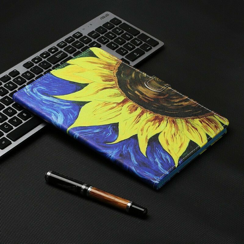 Κάλυμμα Samsung Galaxy Tab S8 / Tab S7 Ζωγραφισμένο Ηλίανθο