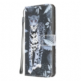 Κάλυμμα Samsung Galaxy M12 / A12 με κορδονι Strappy Leopard