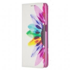 θηκη κινητου Samsung Galaxy M12 / A12 Θήκη Flip Ακουαρέλα Λουλούδι