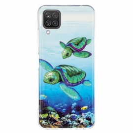 Θήκη Samsung Galaxy M12 / A12 Φθορίζουσες Χελώνες