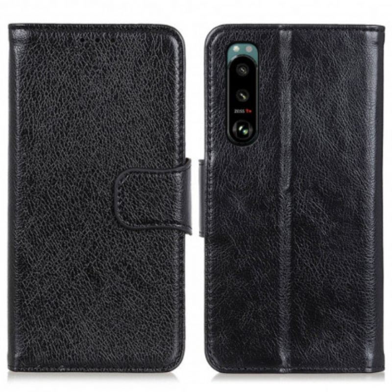 Κάλυμμα Sony Xperia 5 III Split Nappa Leather