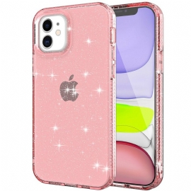 Θήκη iPhone 12 / 12 Pro Clear Glitter Ενισχυμένο