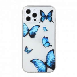 Θήκη iPhone 12 / 12 Pro Flight Of Blue Butterflies