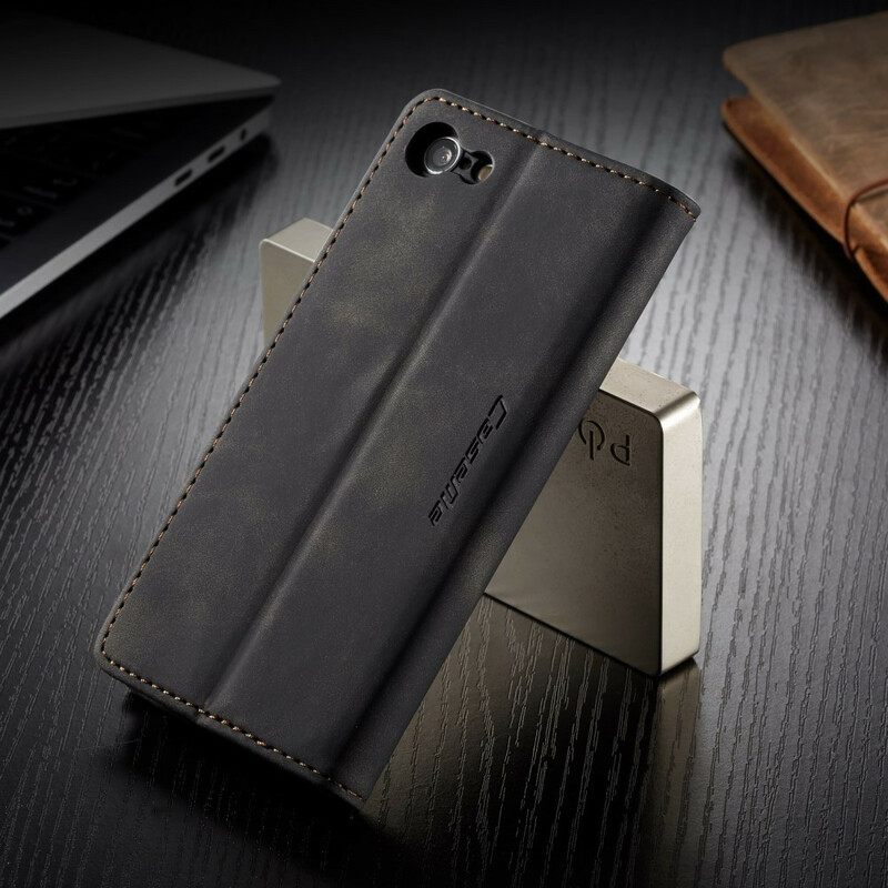 θηκη κινητου iPhone SE 3 / SE 2 / 8 / 7 Θήκη Flip Caseme Faux Leather