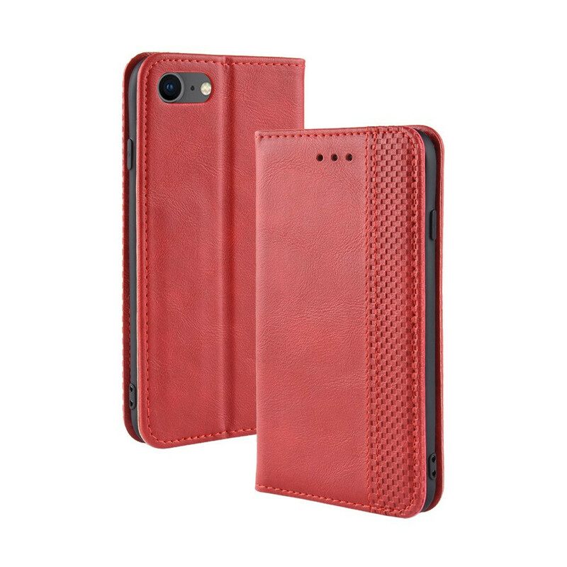 θηκη κινητου iPhone SE 3 / SE 2 / 8 / 7 Θήκη Flip Στυλιζαρισμένο Vintage Δερμάτινο Εφέ