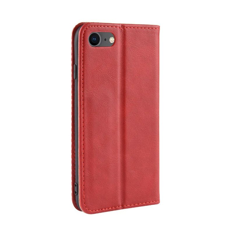 θηκη κινητου iPhone SE 3 / SE 2 / 8 / 7 Θήκη Flip Στυλιζαρισμένο Vintage Δερμάτινο Εφέ
