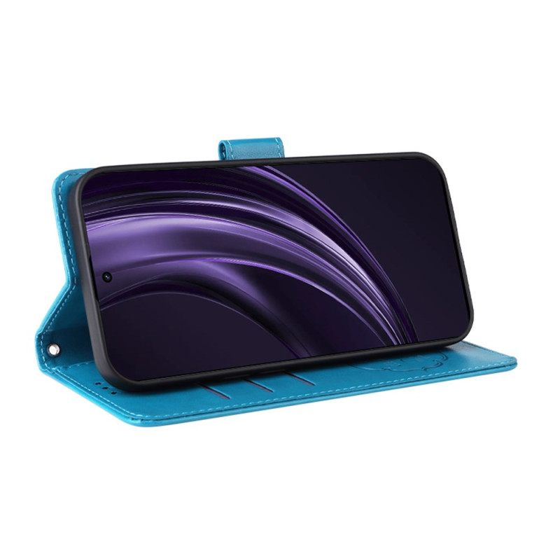 Δερματινη Θηκη Oppo Reno 13 Pro 5g Λουλούδια Σιλικόνης