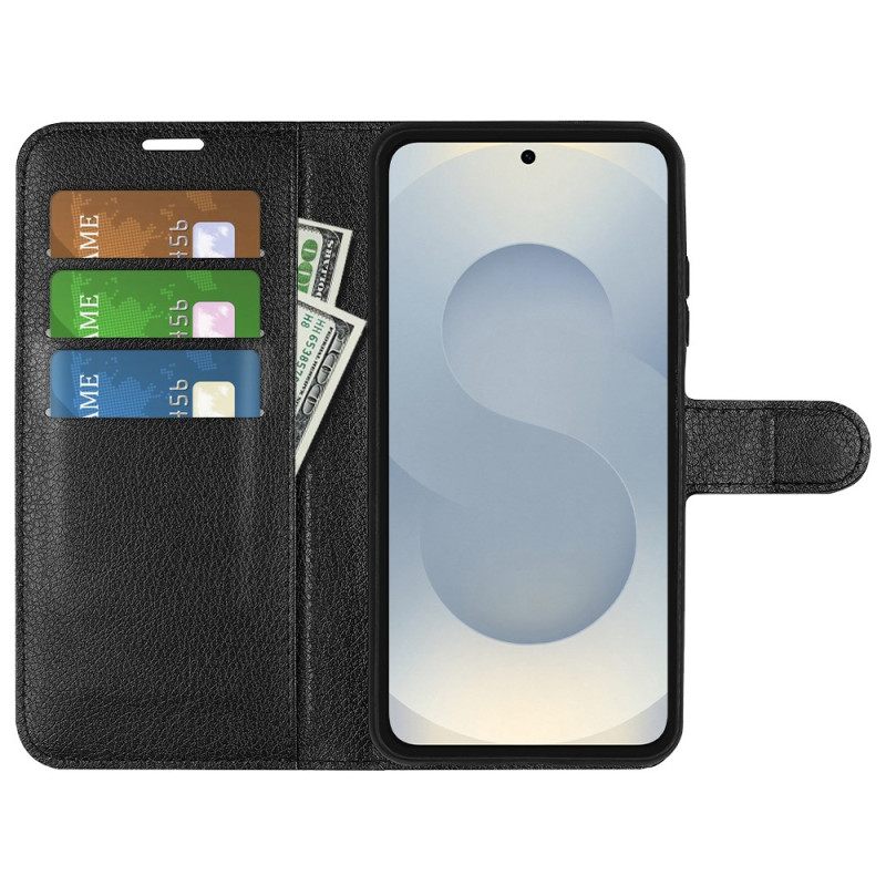 Δερματινη Θηκη Samsung Galaxy S25 5g Edge Δέρμα Λίτσι Faux