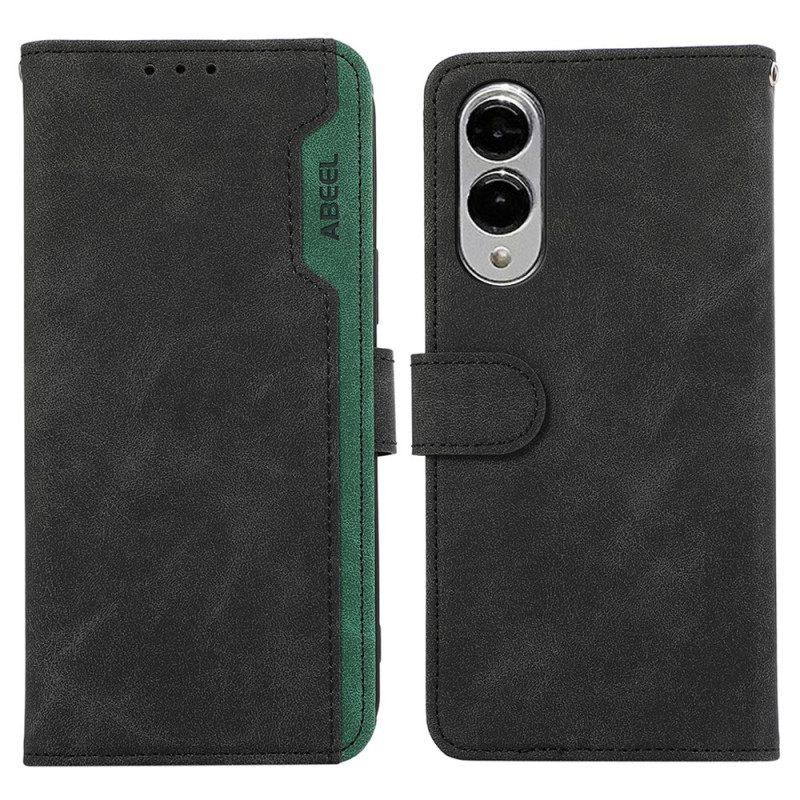 Δερματινη Θηκη Samsung Galaxy S25 5g Edge Δίχρωμο Abeel Σιλικόνης