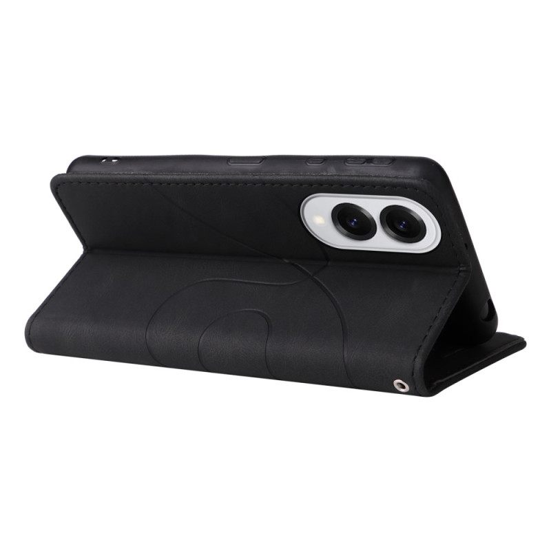 Δερματινη Θηκη Samsung Galaxy S25 5g Edge Δίχρωμο Κυματισμό Σιλικόνης