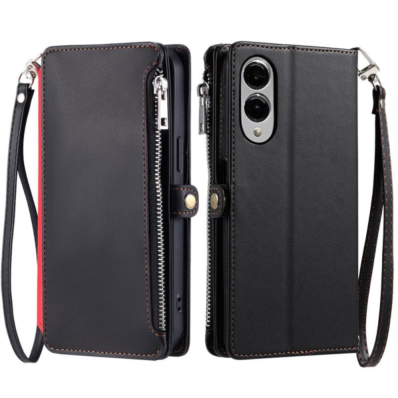 Δερματινη Θηκη Samsung Galaxy S25 5g Edge Εργονομικό Λουράκι Καρπού Σιλικόνης