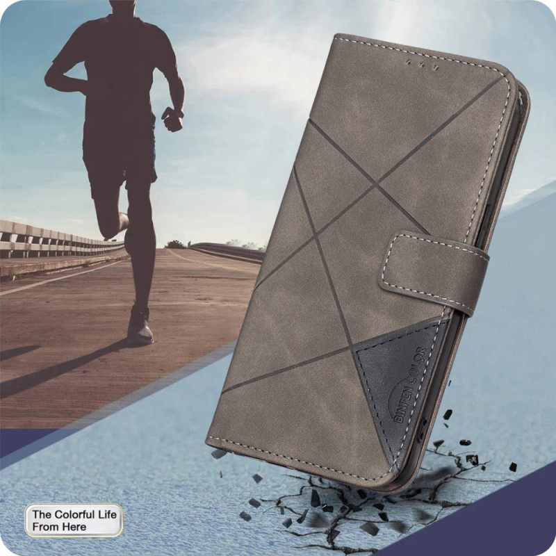 Δερματινη Θηκη Samsung Galaxy S25 5g Edge Γεωμετρικό Σχέδιο Binfen Color Σιλικόνης