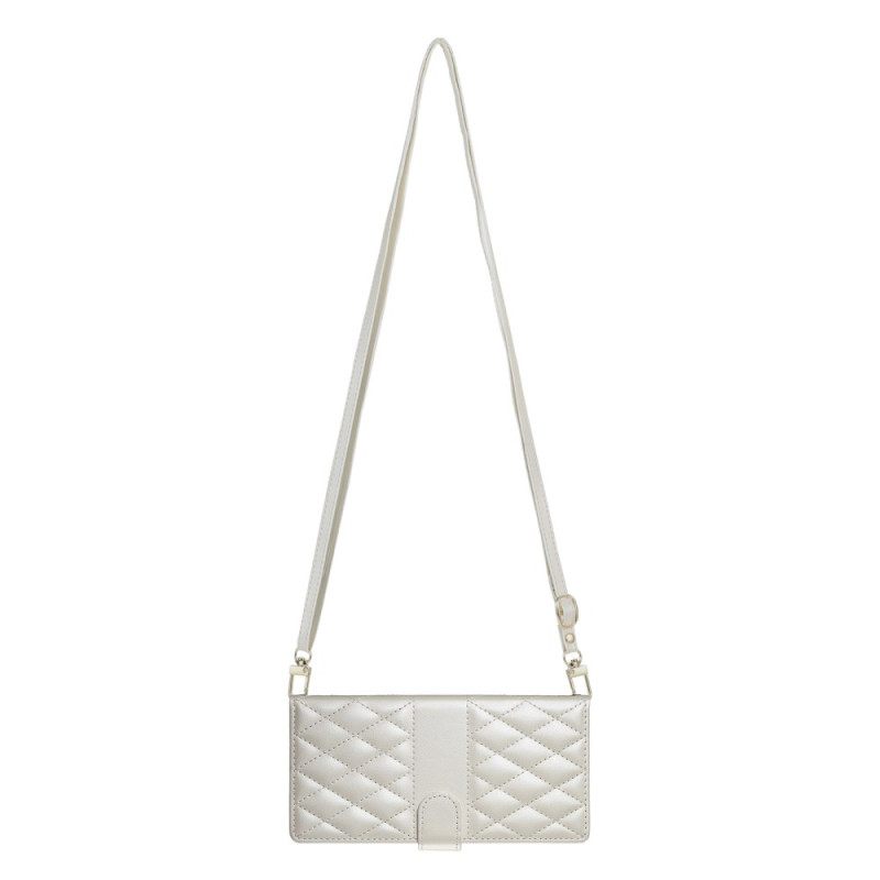 Δερματινη Θηκη Samsung Galaxy S25 5g Edge Καπιτονέ Με Λουράκι Και Λουράκι Ώμου