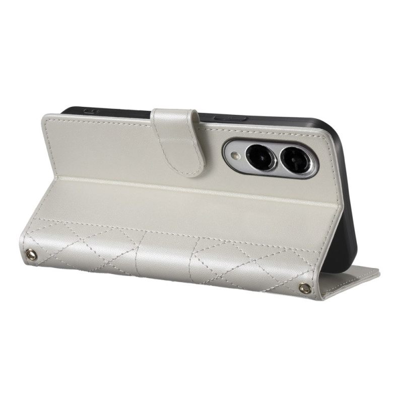 Δερματινη Θηκη Samsung Galaxy S25 5g Edge Καπιτονέ Με Λουράκι Και Λουράκι Ώμου