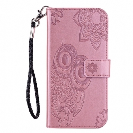 Δερματινη Θηκη Samsung Galaxy S25 5g Edge Κουκουβάγιες Και Λουράκι Σιλικόνης