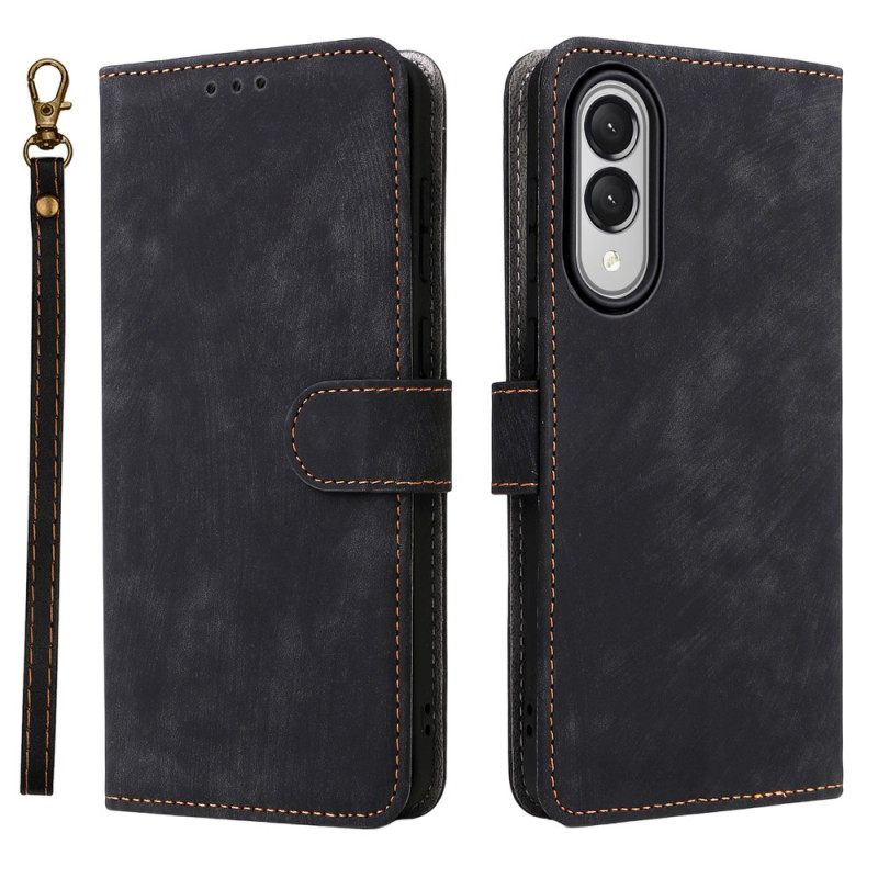 Δερματινη Θηκη Samsung Galaxy S25 5g Edge Λειτουργία Rfid Με Λουρί