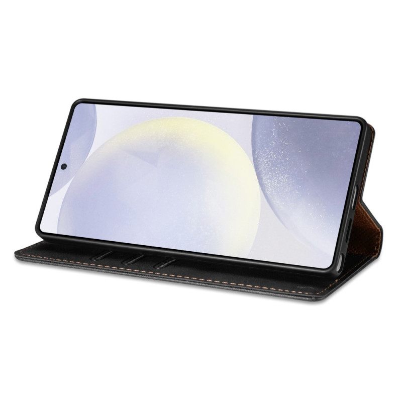 Δερματινη Θηκη Samsung Galaxy S25 5g Edge N.bekus Vintage Στυλ Σιλικόνης