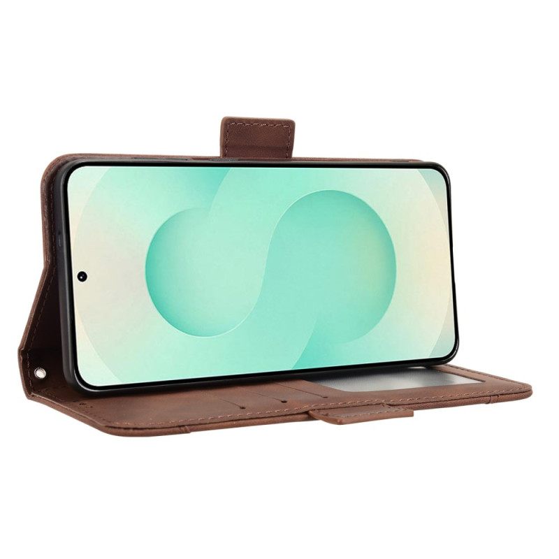 Δερματινη Θηκη Samsung Galaxy S25 5g Edge Πολλαπλές Κάρτες Σιλικόνης