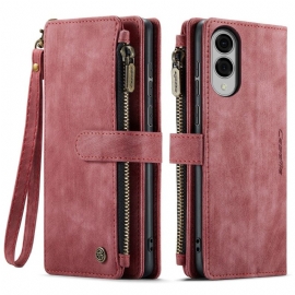 Δερματινη Θηκη Samsung Galaxy S25 5g Edge Πορτοφόλι Caseme Σιλικόνης