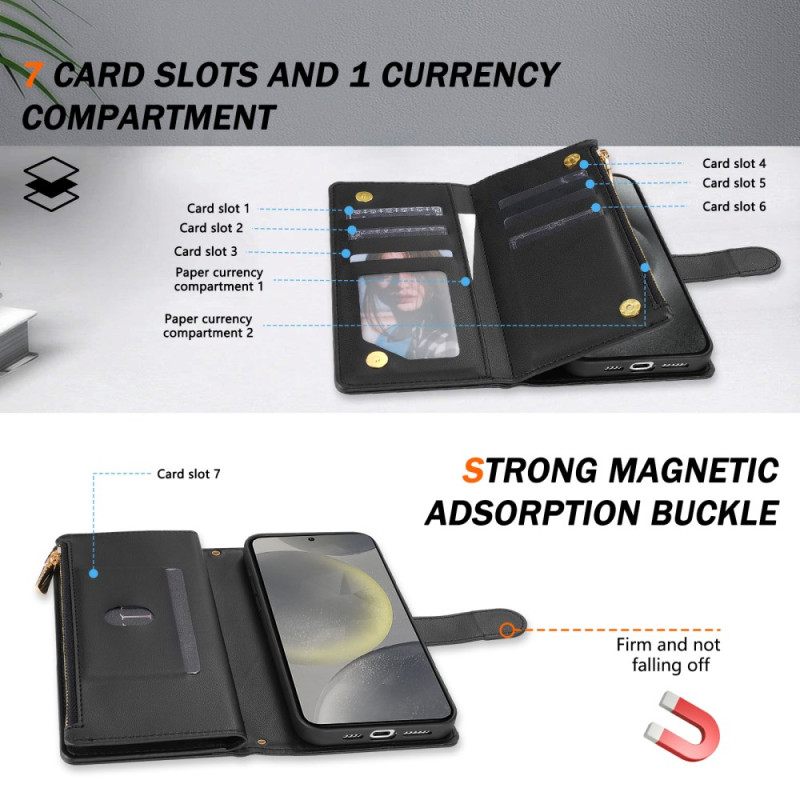 Δερματινη Θηκη Samsung Galaxy S25 5g Edge Πορτοφόλι Καπιτονέ