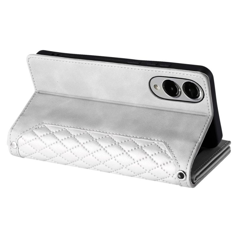 Δερματινη Θηκη Samsung Galaxy S25 5g Edge Πορτοφόλι Με Καπιτονέ Σχέδιο