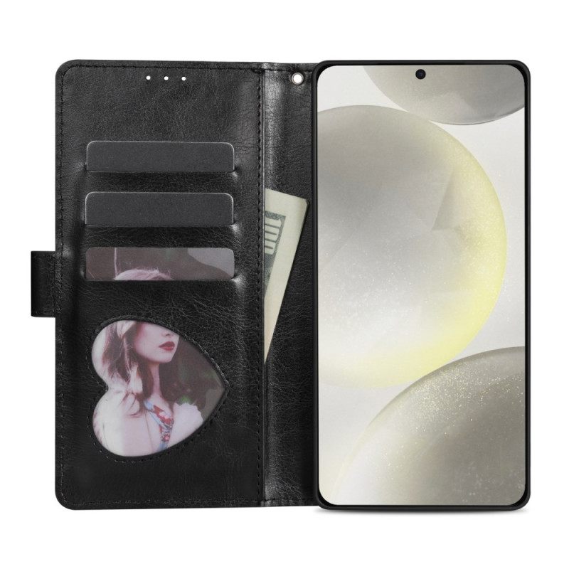 Δερματινη Θηκη Samsung Galaxy S25 5g Edge Πορτοφόλι Με Πούλιες