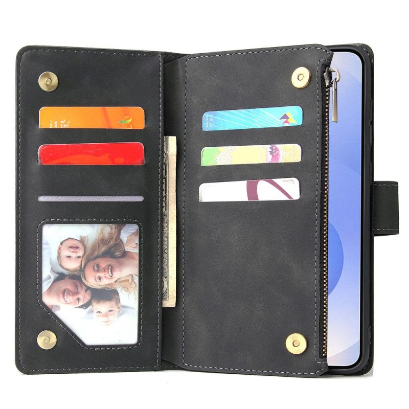 Δερματινη Θηκη Samsung Galaxy S25 5g Edge Πορτοφόλι Με Σουέτ Εφέ Σιλικόνης