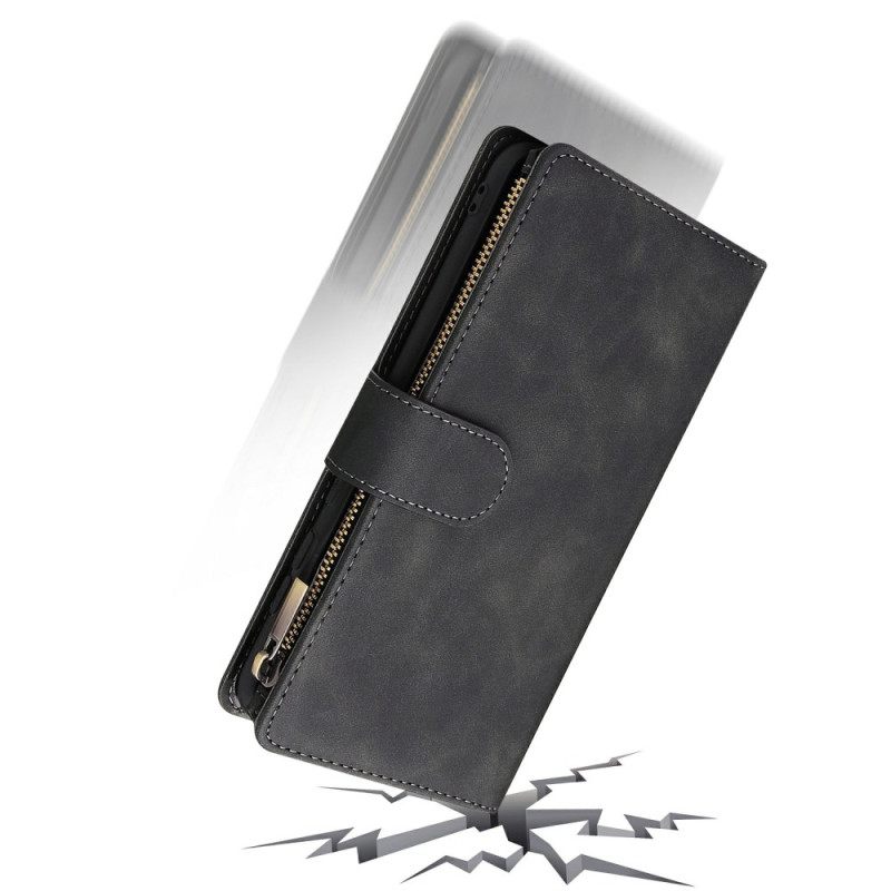 Δερματινη Θηκη Samsung Galaxy S25 5g Edge Πορτοφόλι Με Σουέτ Εφέ Σιλικόνης