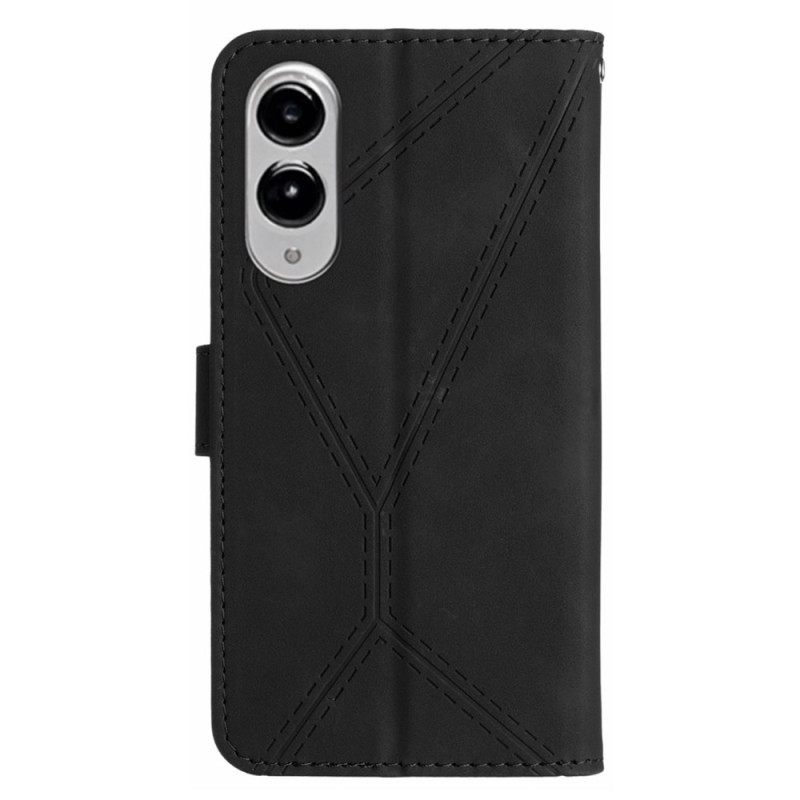 Δερματινη Θηκη Samsung Galaxy S25 5g Edge Ρίγες Και Λωρίδες