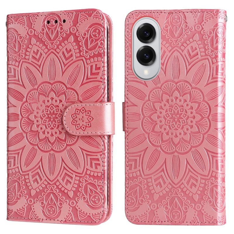 Δερματινη Θηκη Samsung Galaxy S25 5g Edge Σχέδιο Ηλίανθου