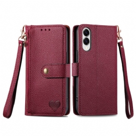 Δερματινη Θηκη Samsung Galaxy S25 5g Edge Σχέδιο Καρδιάς Rfid