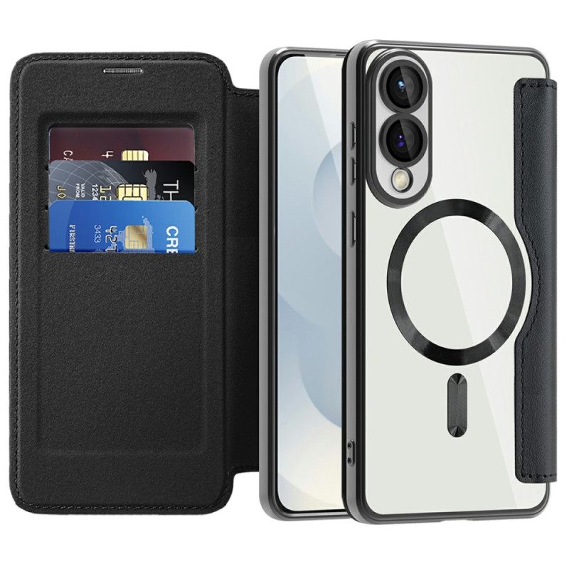 Δερματινη Θηκη Samsung Galaxy S25 5g Edge Συμβατό Με Magsafe Με Μπλοκάρισμα Rfid