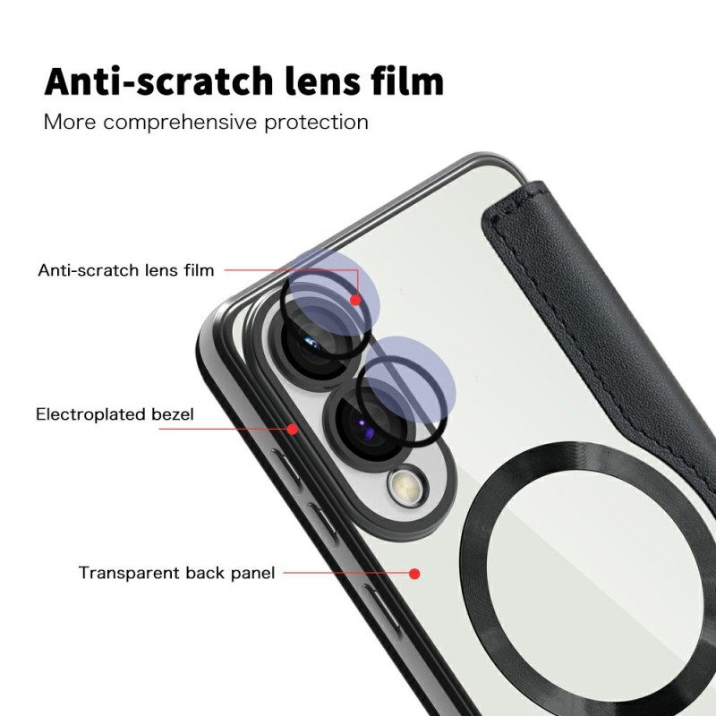 Δερματινη Θηκη Samsung Galaxy S25 5g Edge Συμβατό Με Magsafe Με Μπλοκάρισμα Rfid