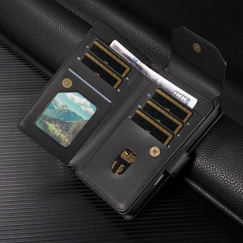 Δερματινη Θηκη Samsung Galaxy S25 5g Edge Θήκη Καρτών Και Λουράκι Καρπού Σιλικόνης