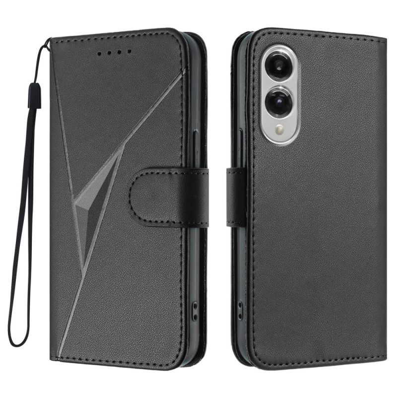 Δερματινη Θηκη Samsung Galaxy S25 5g Edge Τριγωνικό Σχέδιο Σιλικόνης