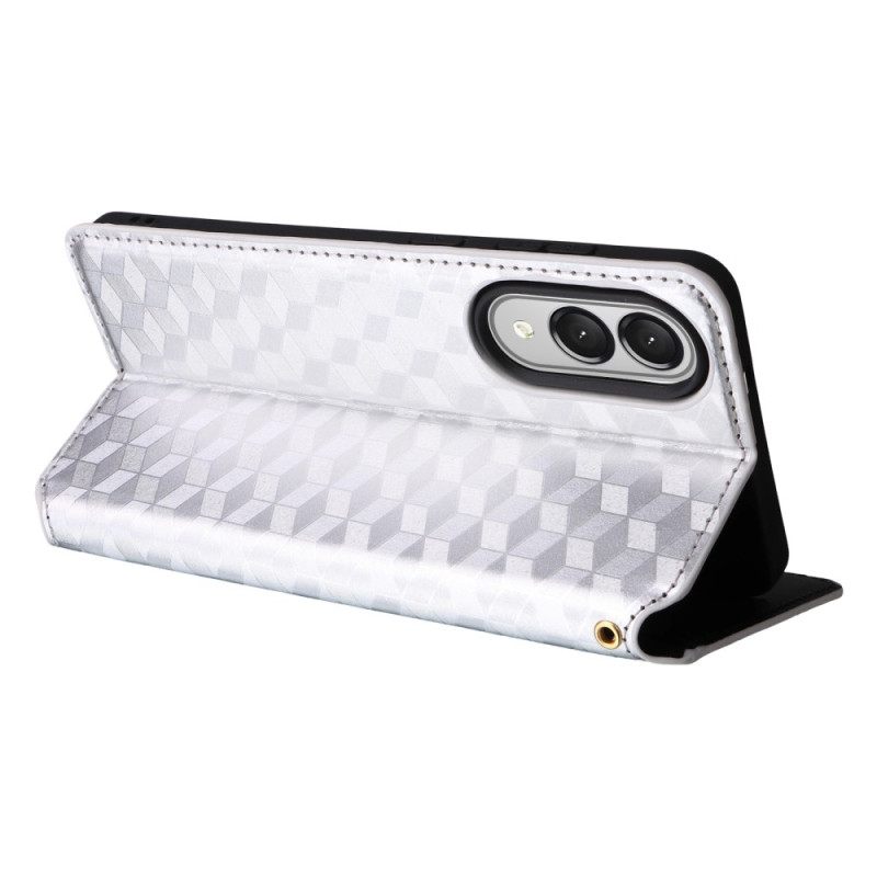 Δερματινη Θηκη Samsung Galaxy S25 5g Edge Τρισδιάστατοι Κύβοι Σιλικόνης