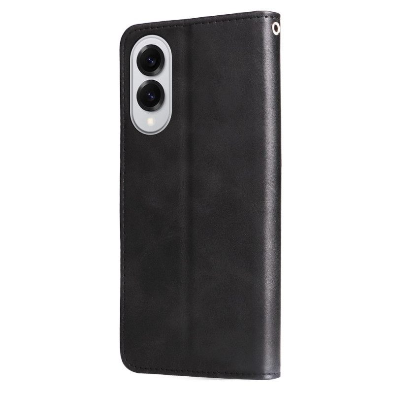 Δερματινη Θηκη Samsung Galaxy S25 5g Edge Τσάντα Με Φερμουάρ