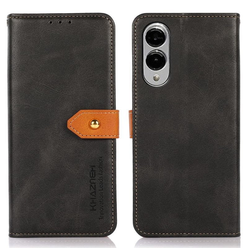 Δερματινη Θηκη Samsung Galaxy S25 5g Edge Χρυσό Κούμπωμα Khazneh