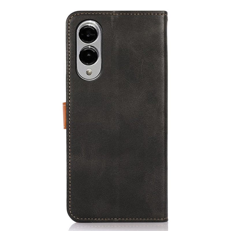 Δερματινη Θηκη Samsung Galaxy S25 5g Edge Χρυσό Κούμπωμα Khazneh