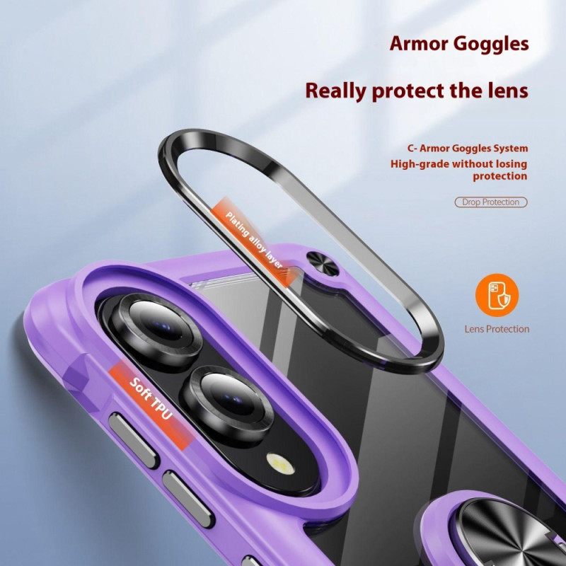 Κάλυμμα Samsung Galaxy S25 5g Edge Ανθεκτική Με Βάση Hands-free Σιλικόνης