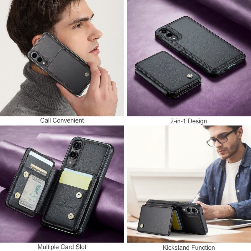 Κάλυμμα Samsung Galaxy S25 5g Edge Αποσπώμενη Θήκη Μαγνητικής Κάρτας Jeehood Σιλικόνης