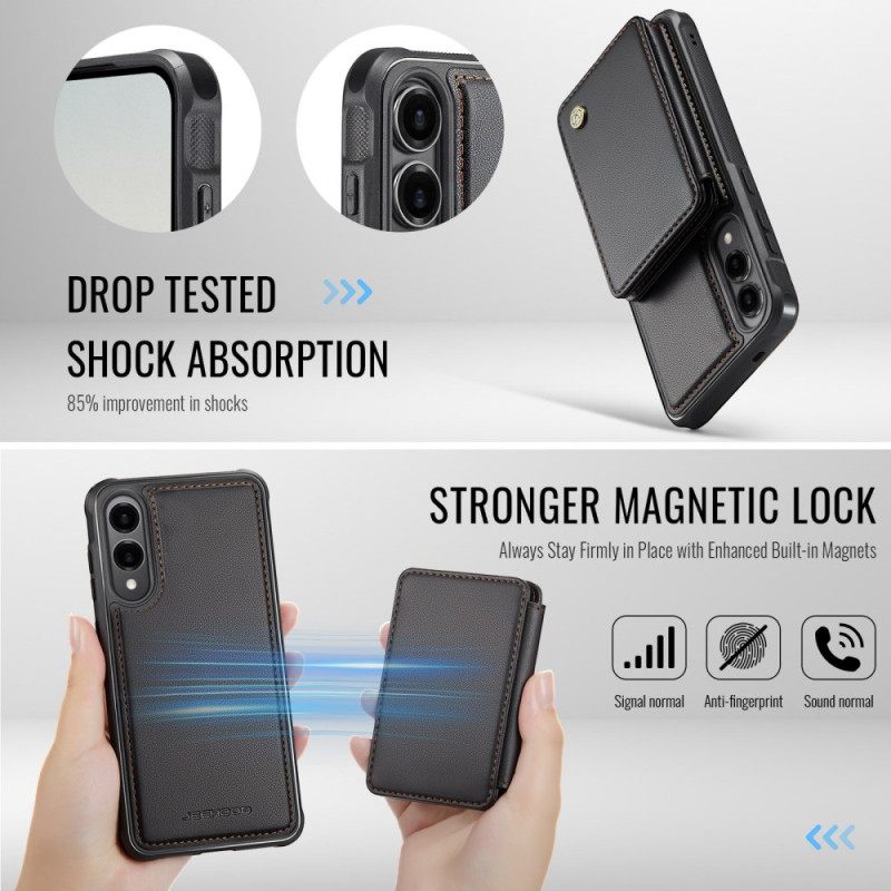 Κάλυμμα Samsung Galaxy S25 5g Edge Αποσπώμενη Θήκη Μαγνητικής Κάρτας Jeehood Σιλικόνης