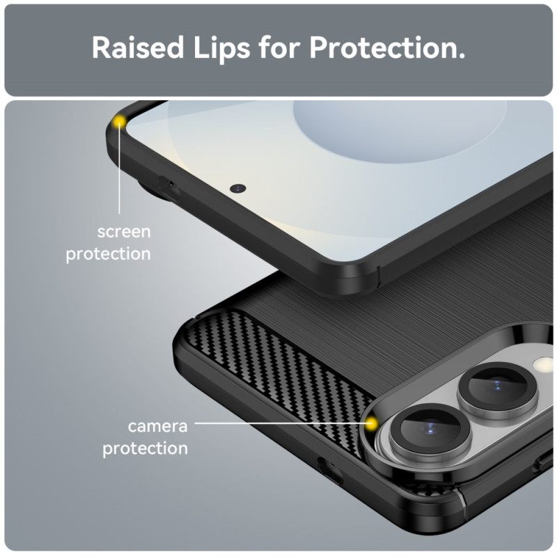 Κάλυμμα Samsung Galaxy S25 5g Edge Βουρτσισμένο Ανθρακονήματα