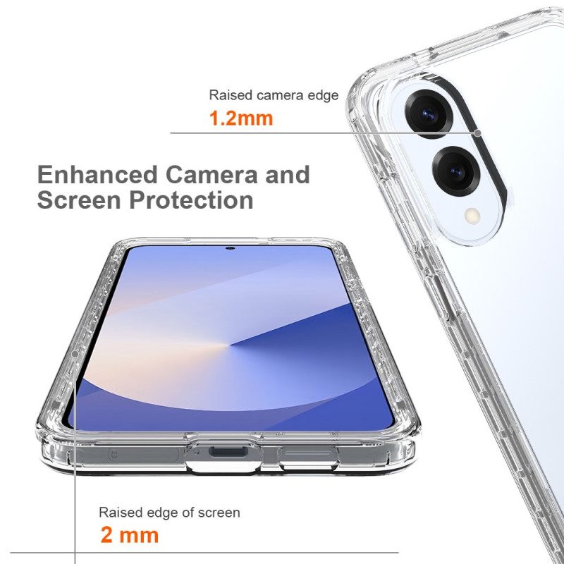 Κάλυμμα Samsung Galaxy S25 5g Edge Διαφανές 2 Σε 1