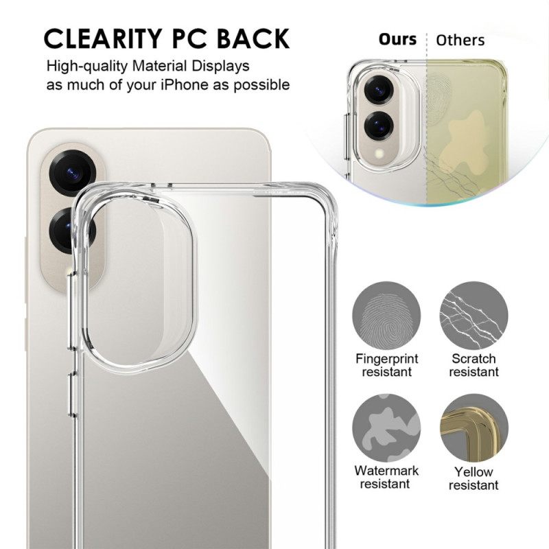 Κάλυμμα Samsung Galaxy S25 5g Edge Ενισχυμένο Διαφανές Σιλικόνης