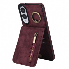 Κάλυμμα Samsung Galaxy S25 5g Edge Πορτοφόλι Με Φερμουάρ Και Τεχνολογία Rfid