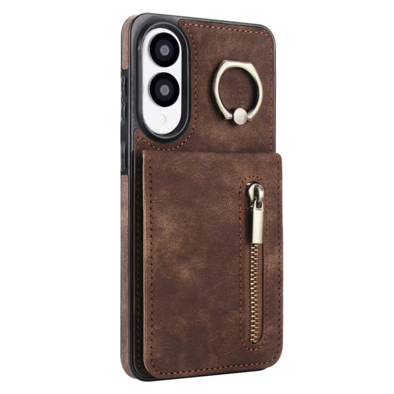 Κάλυμμα Samsung Galaxy S25 5g Edge Πορτοφόλι Με Φερμουάρ Και Τεχνολογία Rfid