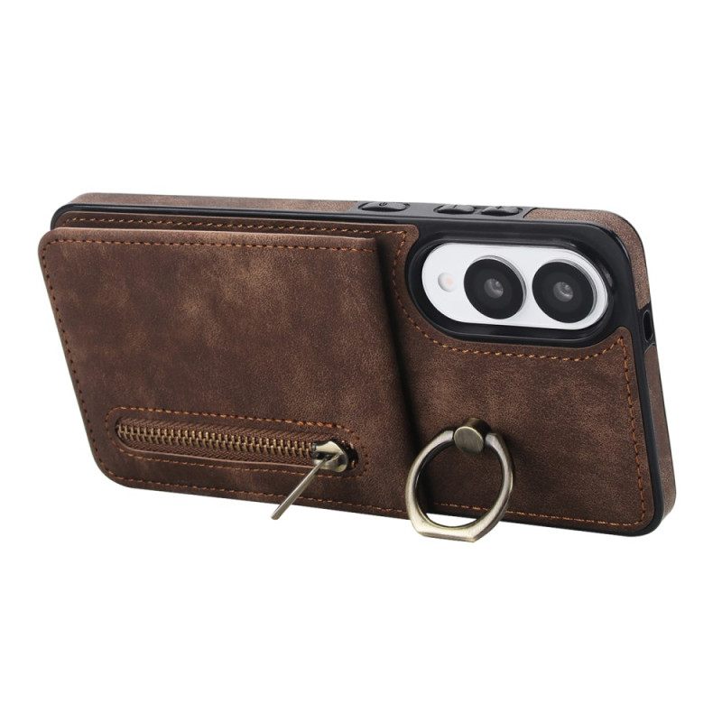 Κάλυμμα Samsung Galaxy S25 5g Edge Πορτοφόλι Με Φερμουάρ Και Τεχνολογία Rfid