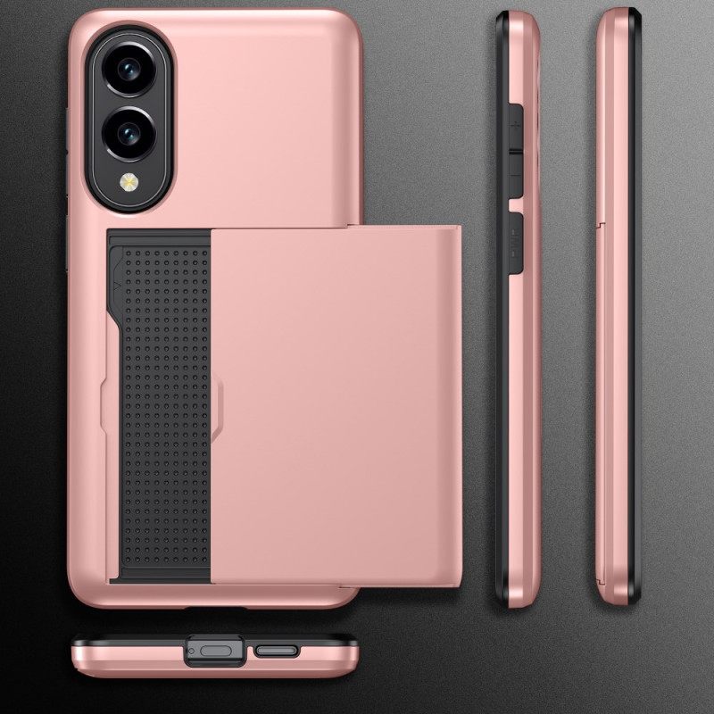 Κάλυμμα Samsung Galaxy S25 5g Edge Συρόμενη Θήκη Καρτών Σιλικόνης